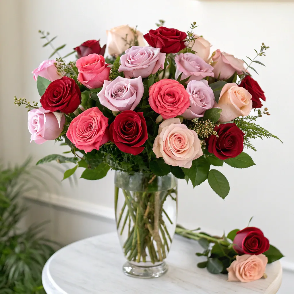 Elegant rose flower arrangement